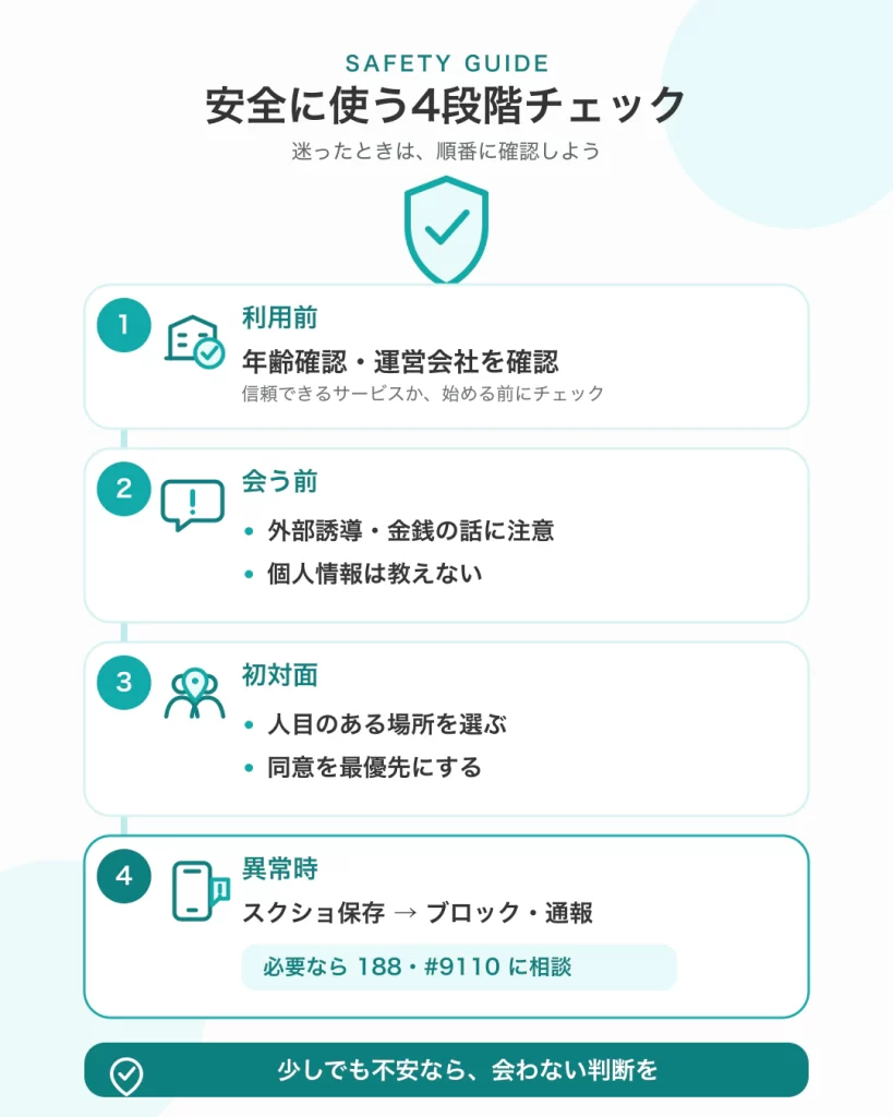 安全に使うチェック項目